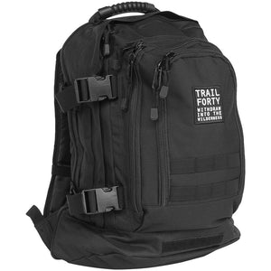 Expandable Backpack | Black - TRAILFORTY.com