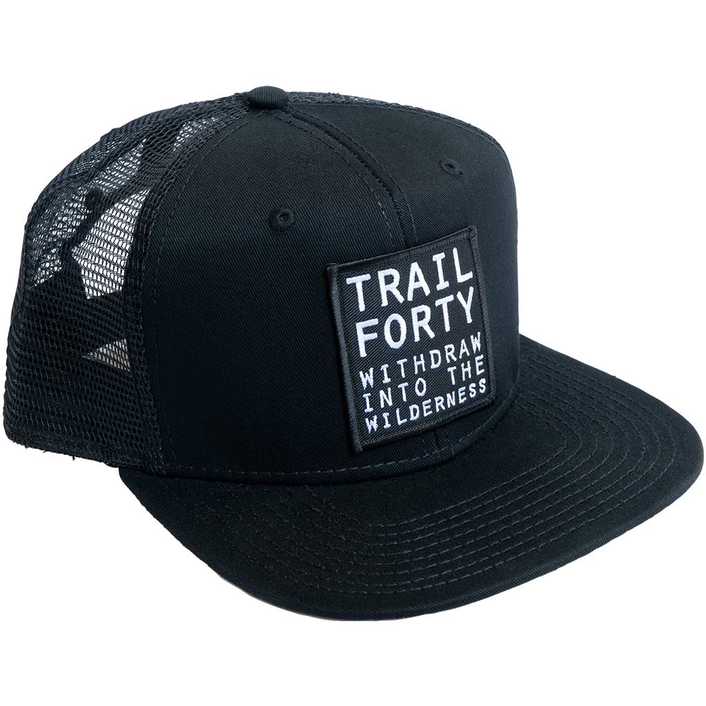 Snapback Cap | Black - TRAILFORTY.com