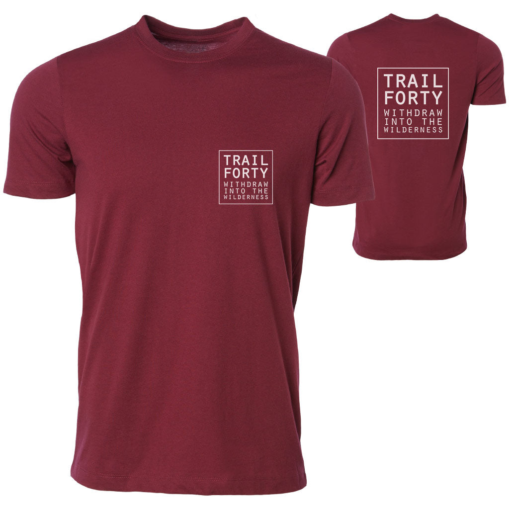 T-Shirt | Unisex | Maroon - TRAILFORTY.com