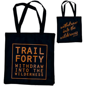 Tote | Black/Burnt Orange - TRAILFORTY.com